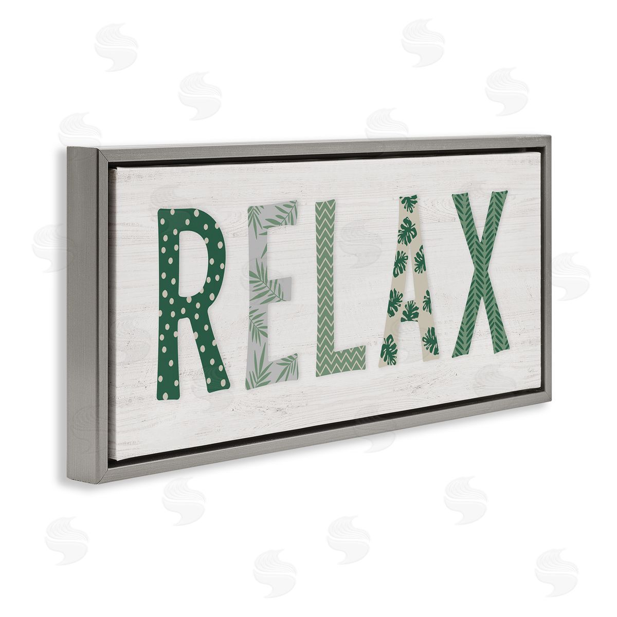 Natalie Carpentieri Relax Forest Leaf Letter Pattern Relaxation Sentiment