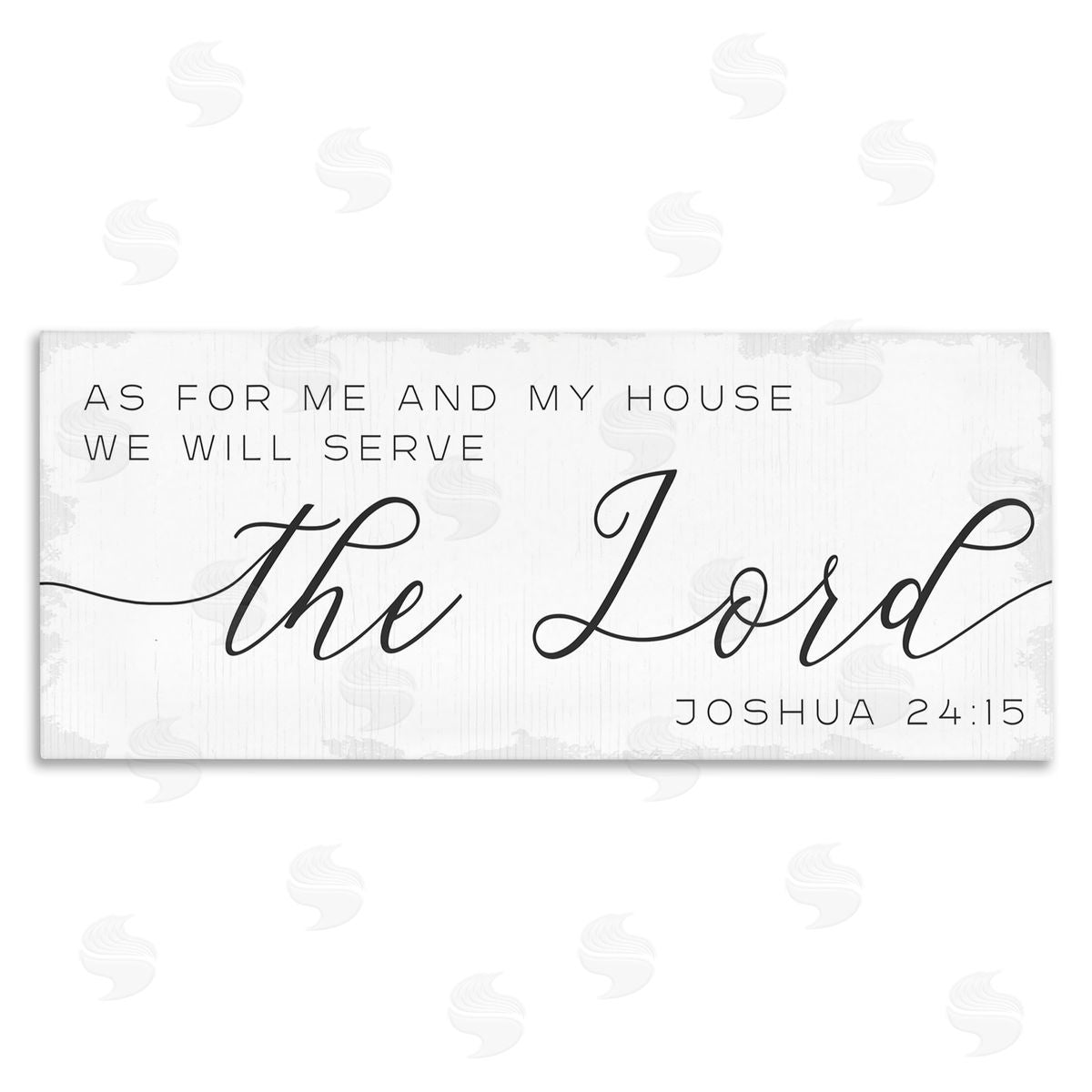 Stupell Studio My House Serves The Lord Spiritual Phrase