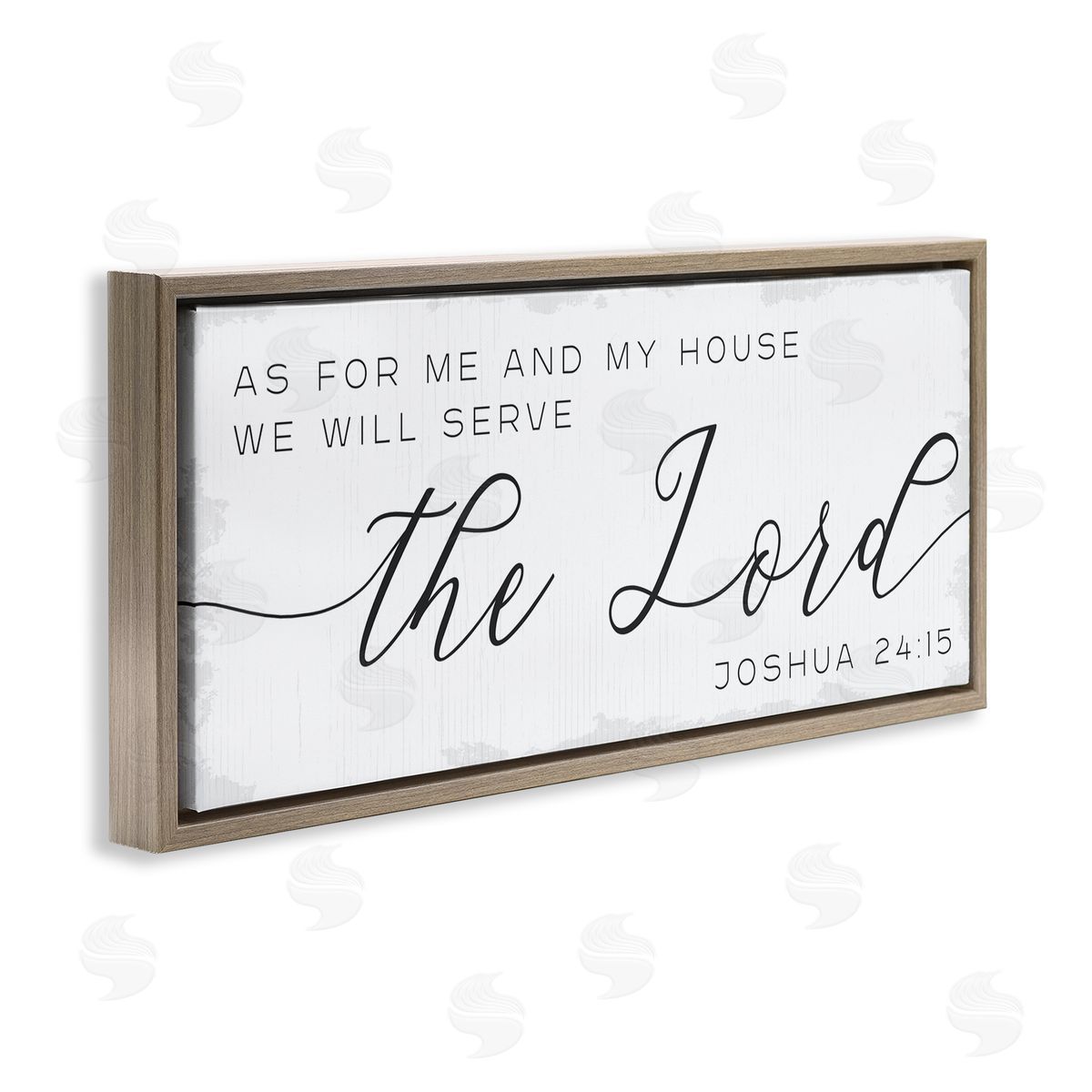 Stupell Studio My House Serves The Lord Spiritual Phrase