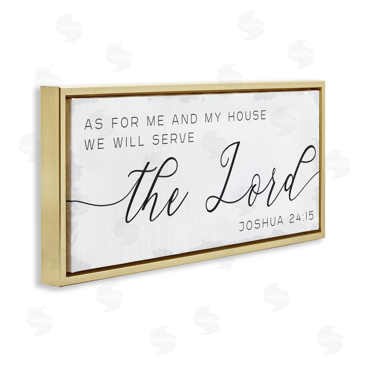 Stupell Studio My House Serves The Lord Spiritual Phrase