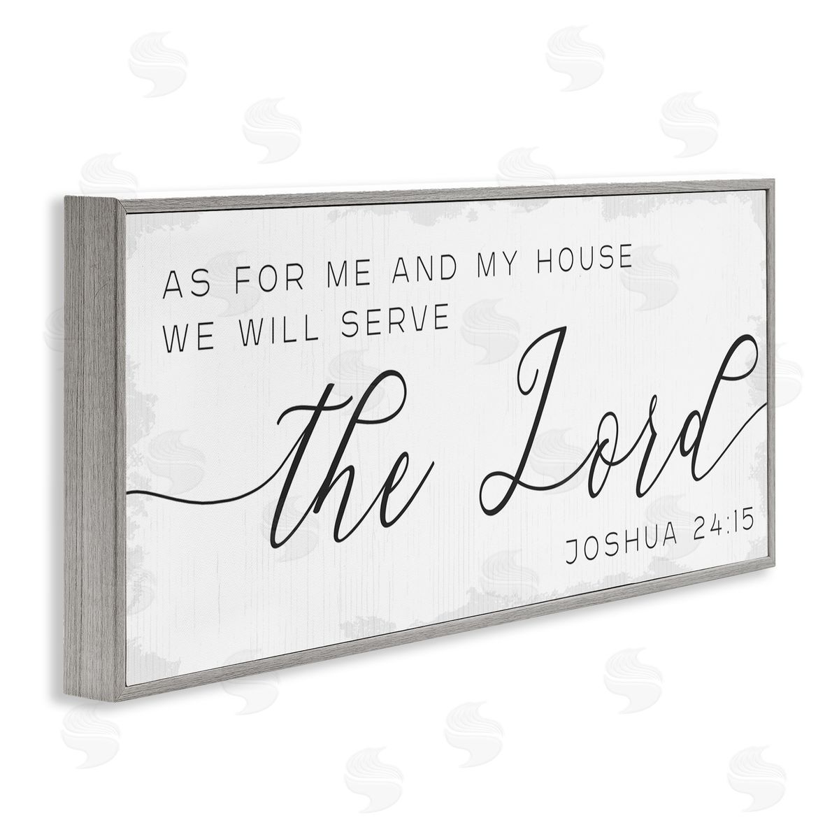 Stupell Studio My House Serves The Lord Spiritual Phrase