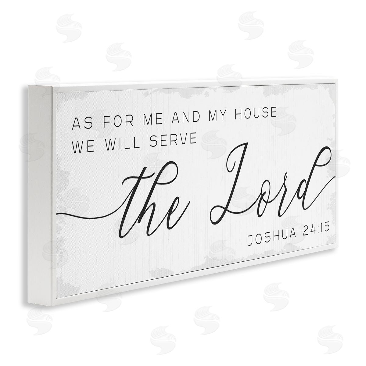 Stupell Studio My House Serves The Lord Spiritual Phrase