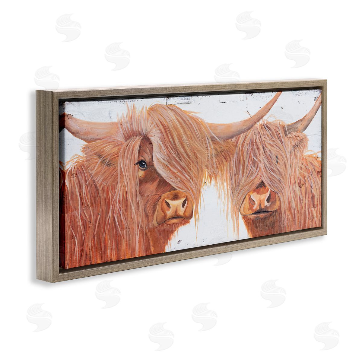 Diane Fifer Beautiful Brown Countryside Highland Cow Cattle Longhorn Portrait  