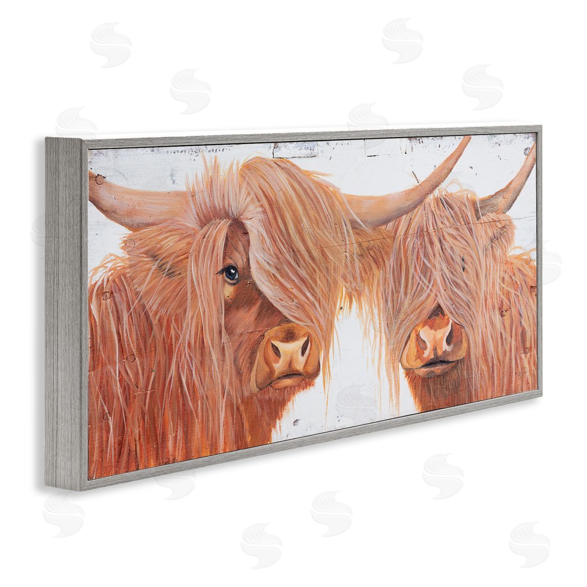 Diane Fifer Beautiful Brown Countryside Highland Cow Cattle Longhorn Portrait  