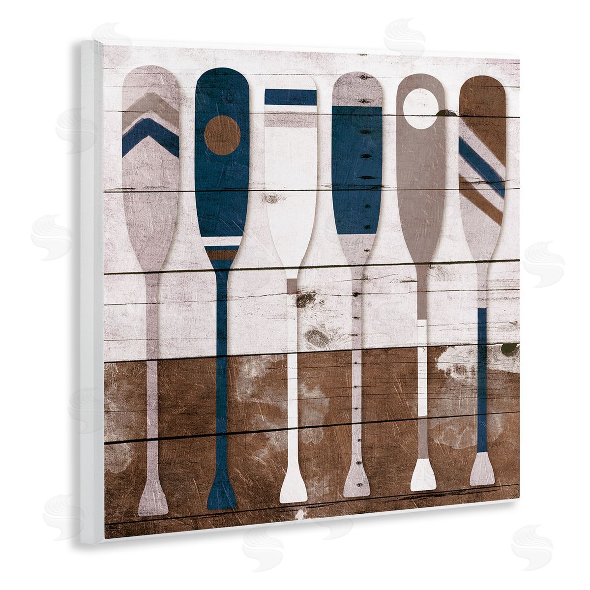 Rustic Ocean Paddle Ores Wood Plaque Wall Art, Home Decor by Milli Villa