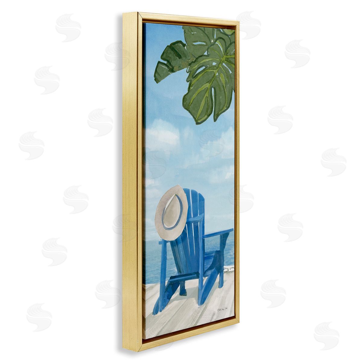 Stellar Design Studio Botanical Beach Chair Hat Ocean View Waterfr_sideont Botanicals