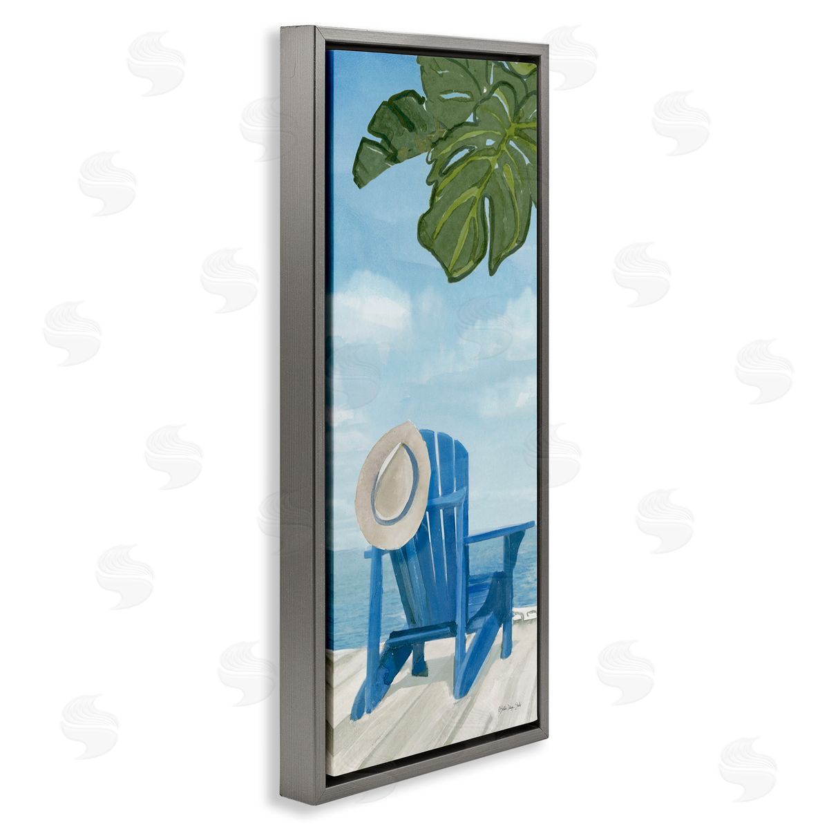 Stellar Design Studio Botanical Beach Chair Hat Ocean View Waterfr_sideont Botanicals