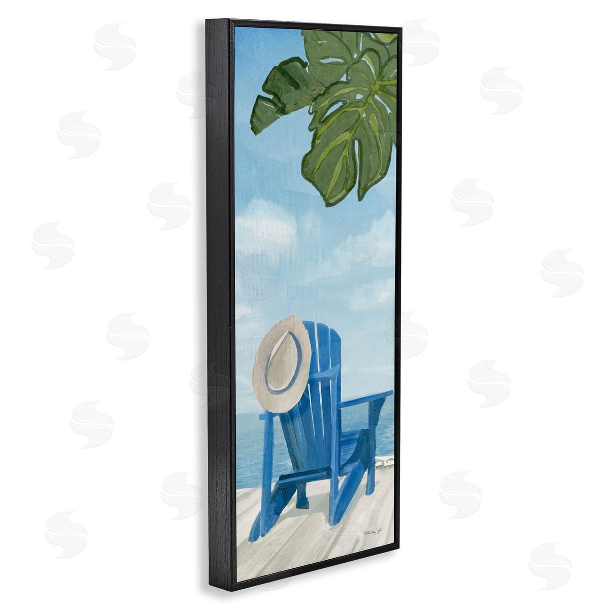Stellar Design Studio Botanical Beach Chair Hat Ocean View Waterfr_sideont Botanicals