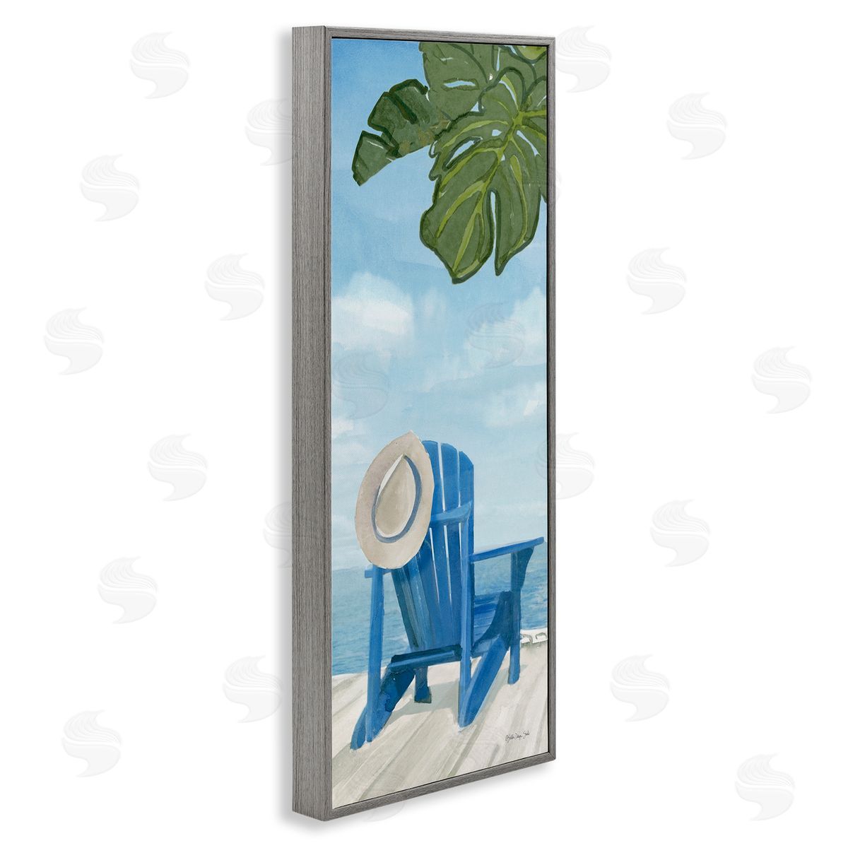 Stellar Design Studio Botanical Beach Chair Hat Ocean View Waterfr_sideont Botanicals