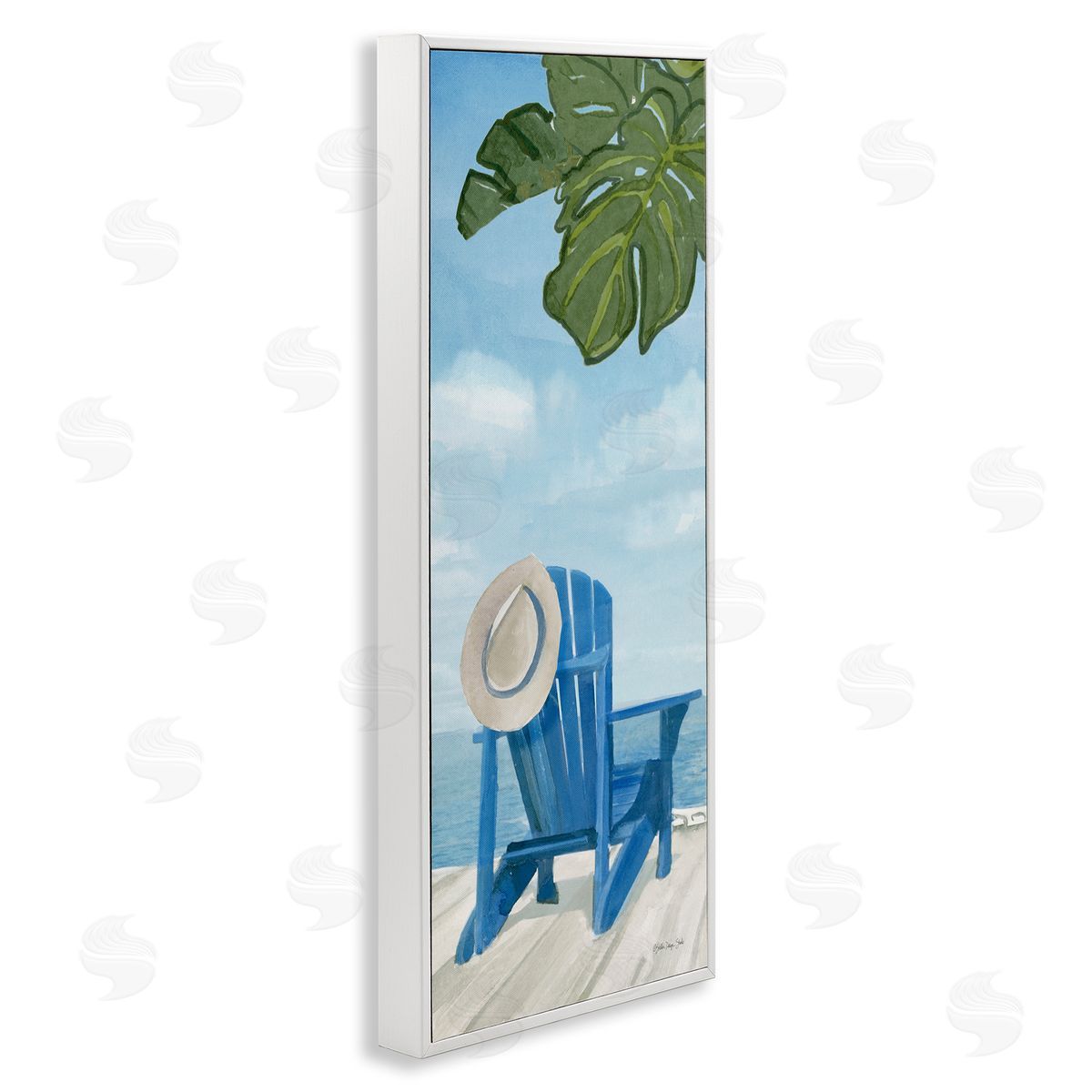Stellar Design Studio Botanical Beach Chair Hat Ocean View Waterfr_sideont Botanicals