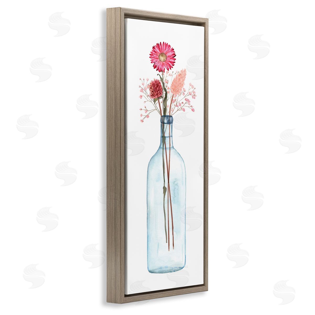 Susan Jill Minimalistic Aster Flower Arrangement Glass Jar Simple Design