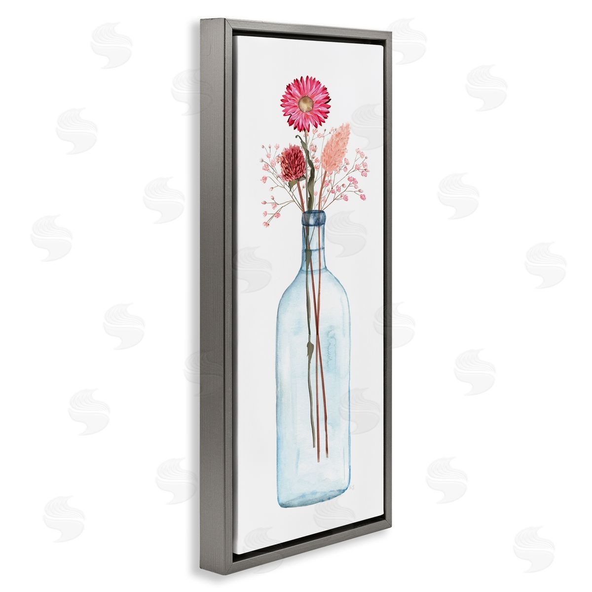 Susan Jill Minimalistic Aster Flower Arrangement Glass Jar Simple Design