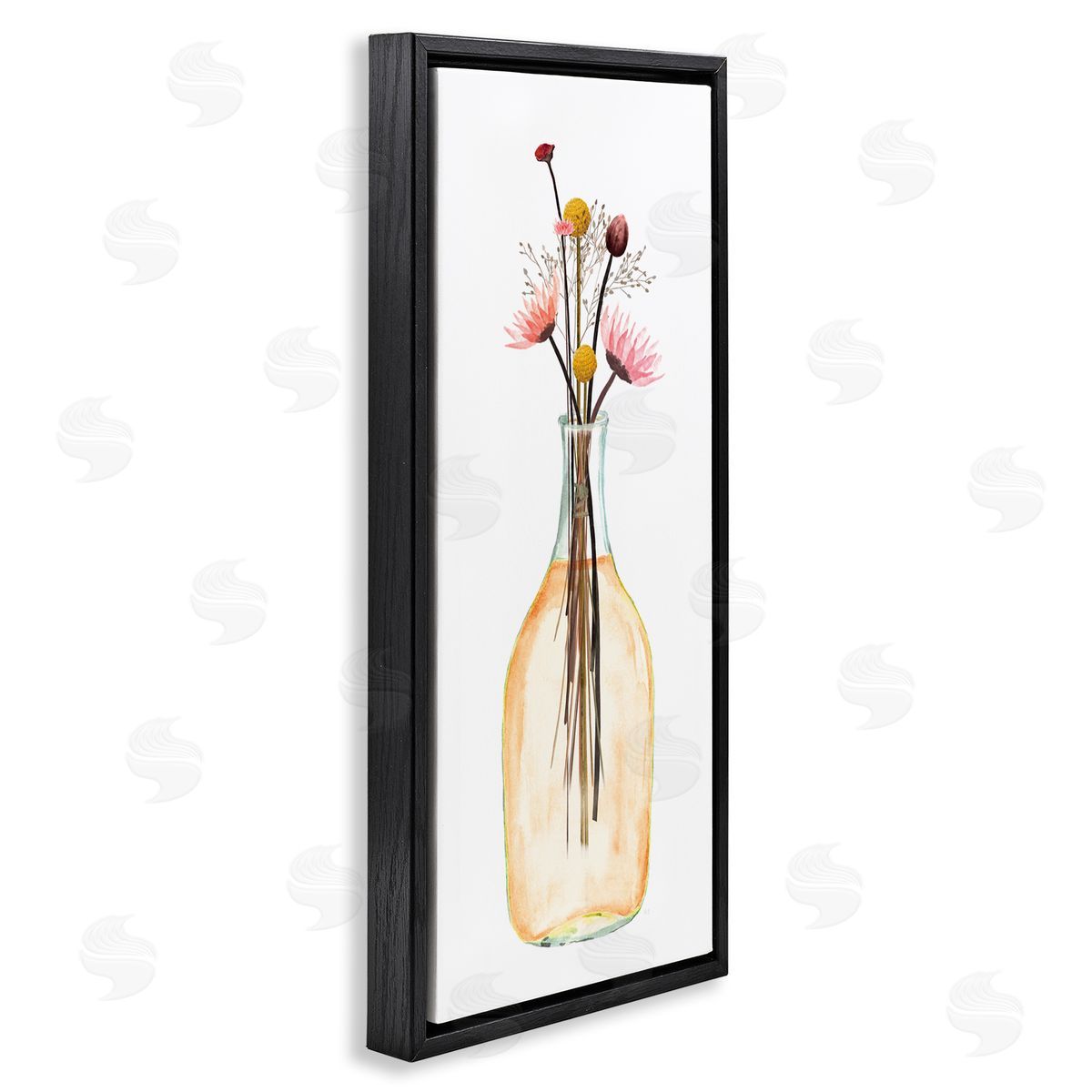 Susan Jill Minimal Flower Bouquet Arrangement Glass Jar Illustration 