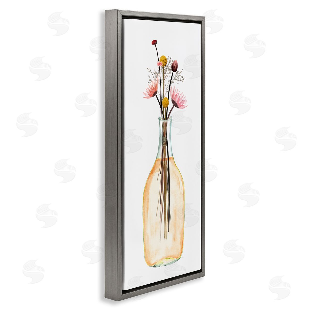 Susan Jill Minimal Flower Bouquet Arrangement Glass Jar Illustration 