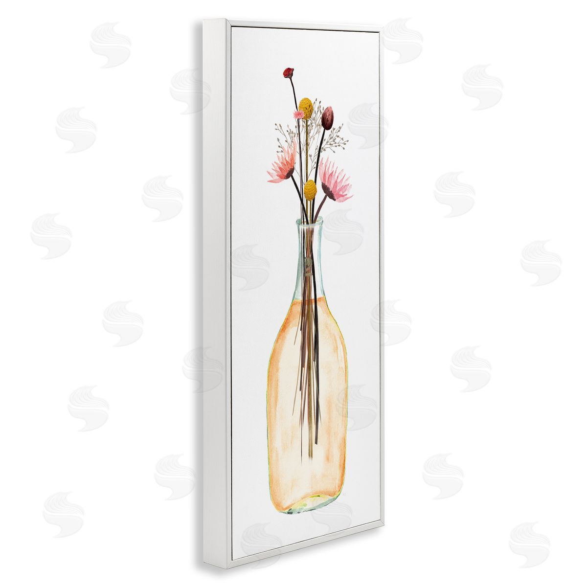 Susan Jill Minimal Flower Bouquet Arrangement Glass Jar Illustration 