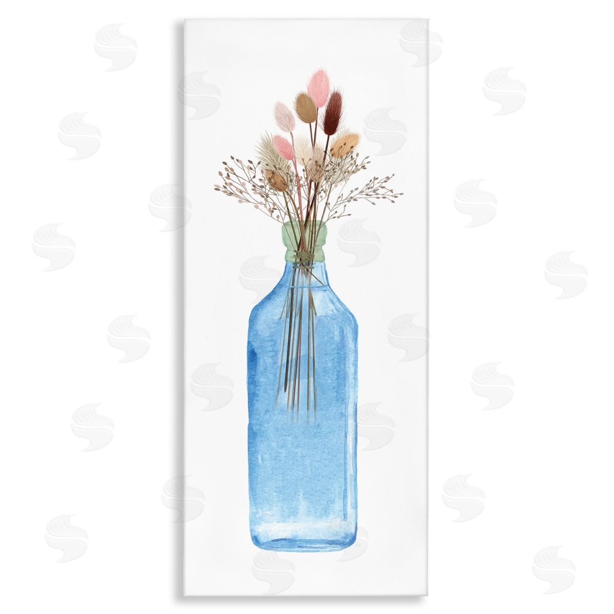 Susan Jill Simple Blue Flower Vase Botanical Arrangement Design
