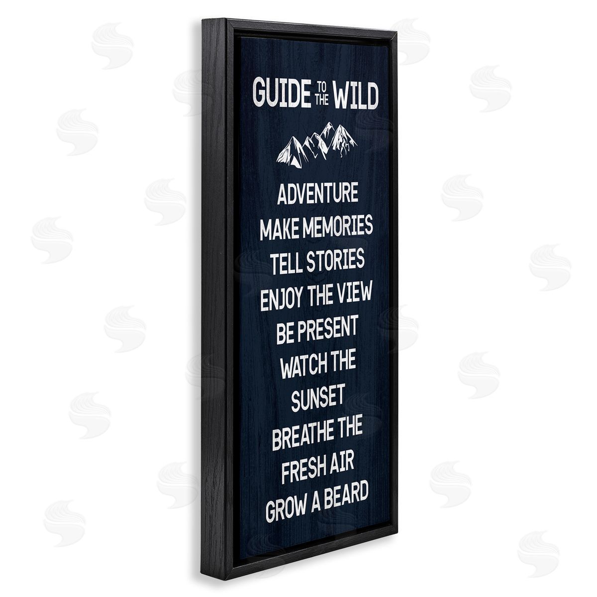 Stupell Studio Humorous Guide To Wild Adventure Mountain Rules Sign 