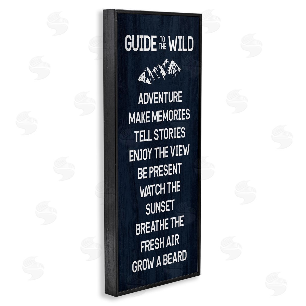 Stupell Studio Humorous Guide To Wild Adventure Mountain Rules Sign 