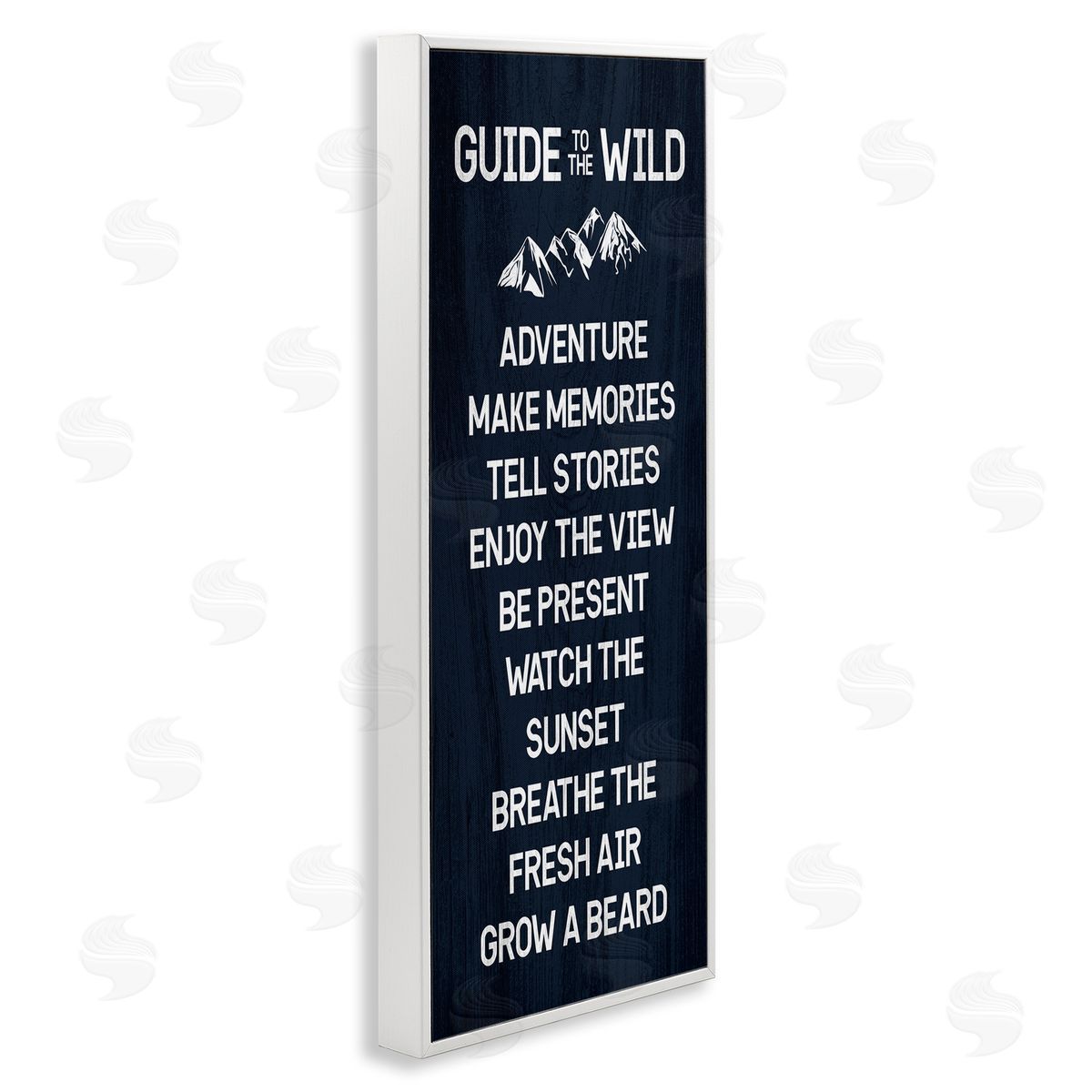 Stupell Studio Humorous Guide To Wild Adventure Mountain Rules Sign 