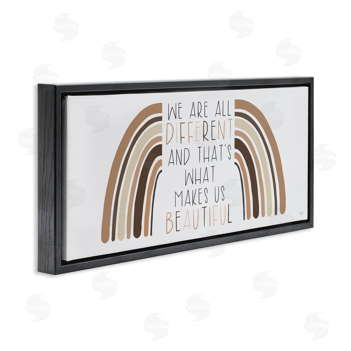 Lux + Me Designs Diffe_siderent Is Beautiful Motivational Quote Neutral Tone Rainbow