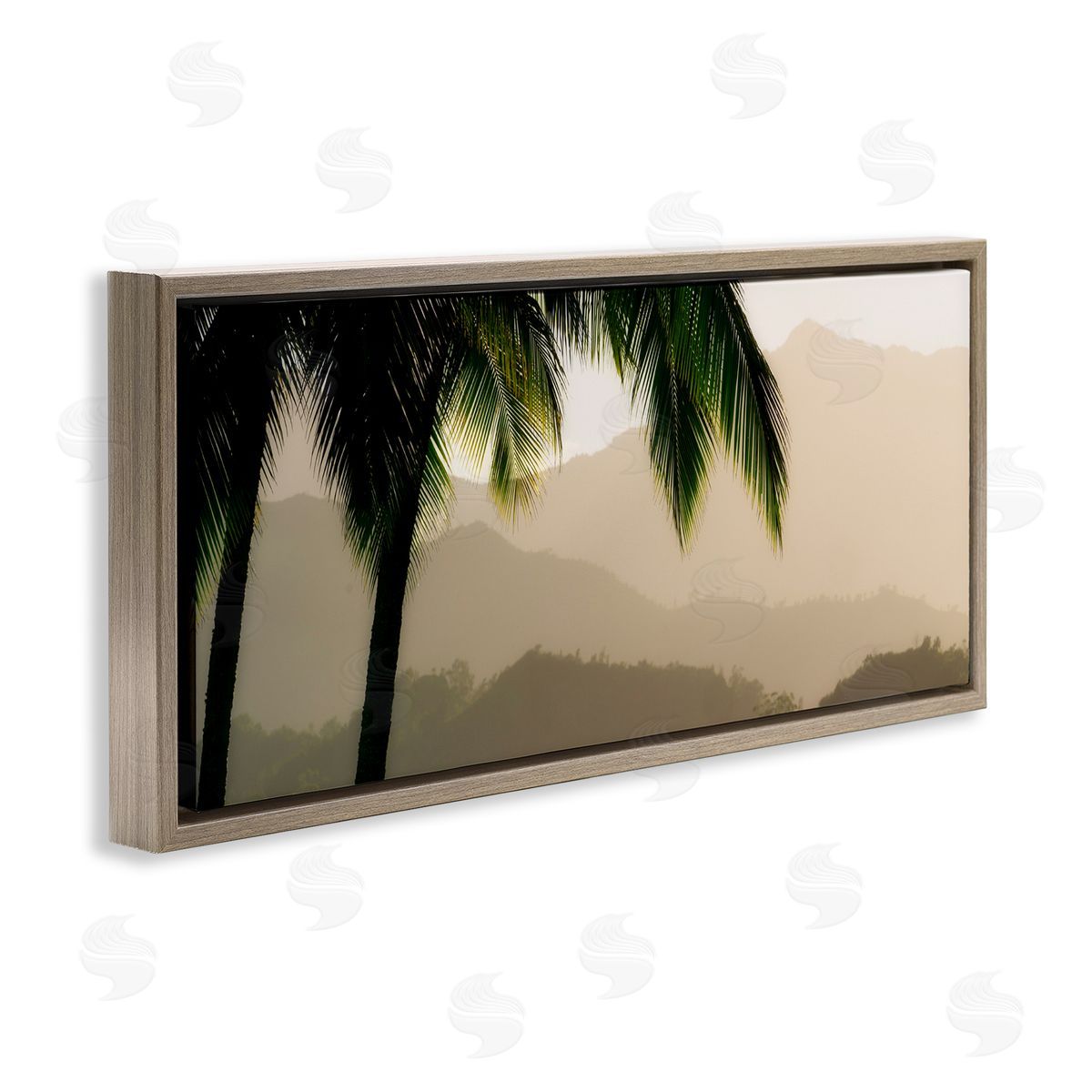 Dennis fr_sideates Tropical Palm Tree Overlooking Sunlit Mountain Valley 