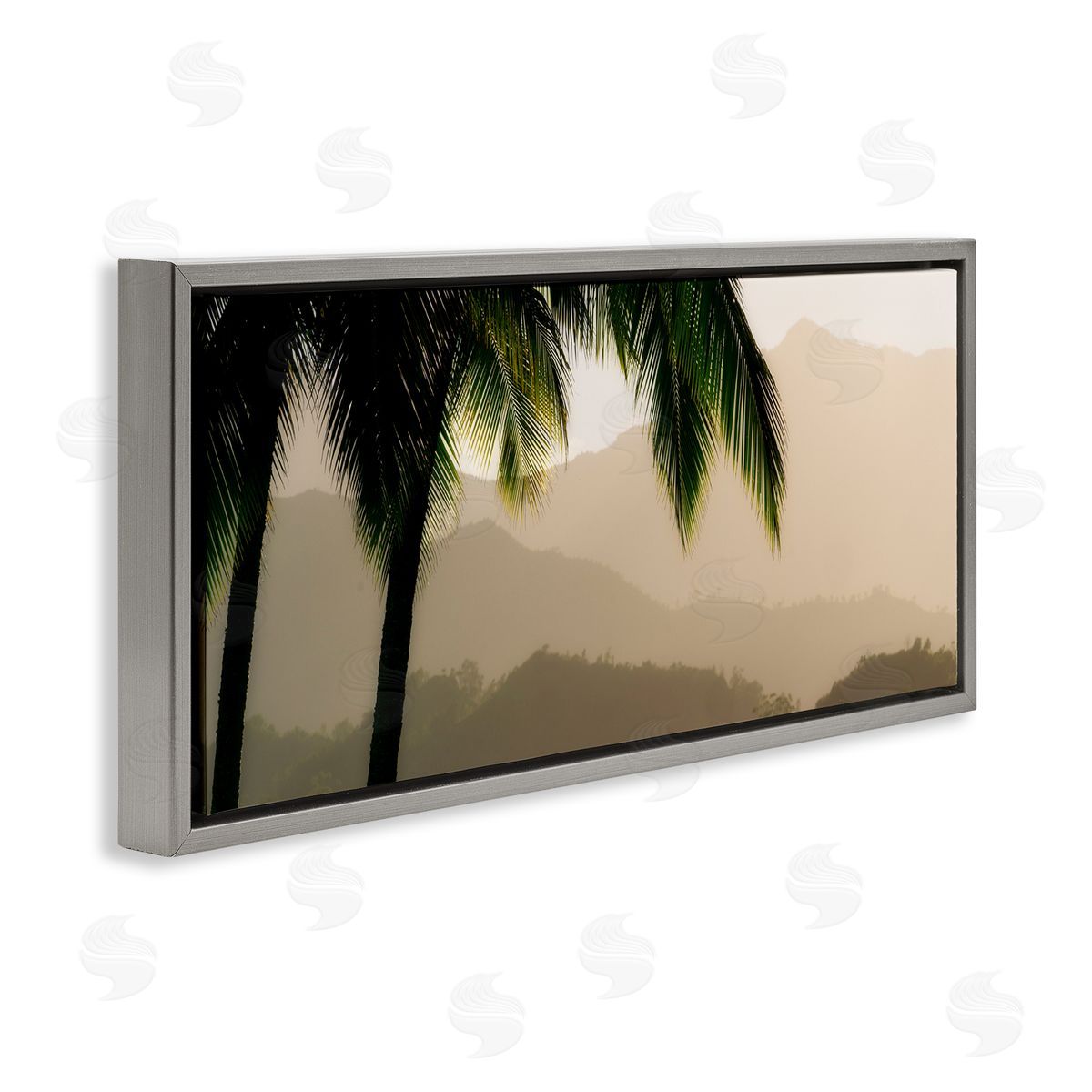 Dennis fr_sideates Tropical Palm Tree Overlooking Sunlit Mountain Valley 