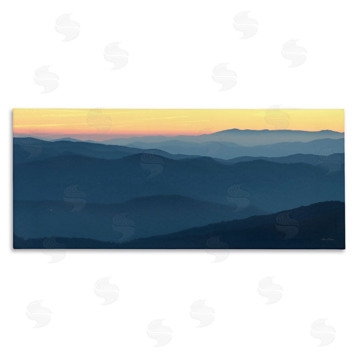 Lori Deiter Panoramic Horizon Sunset Sunrise Blue Mountain Range 