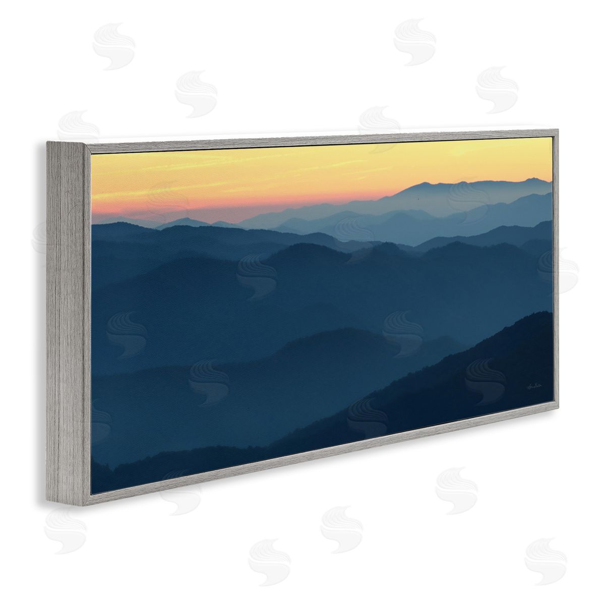 Lori Deiter Panoramic Horizon Sunset Sunrise Blue Mountain Range 