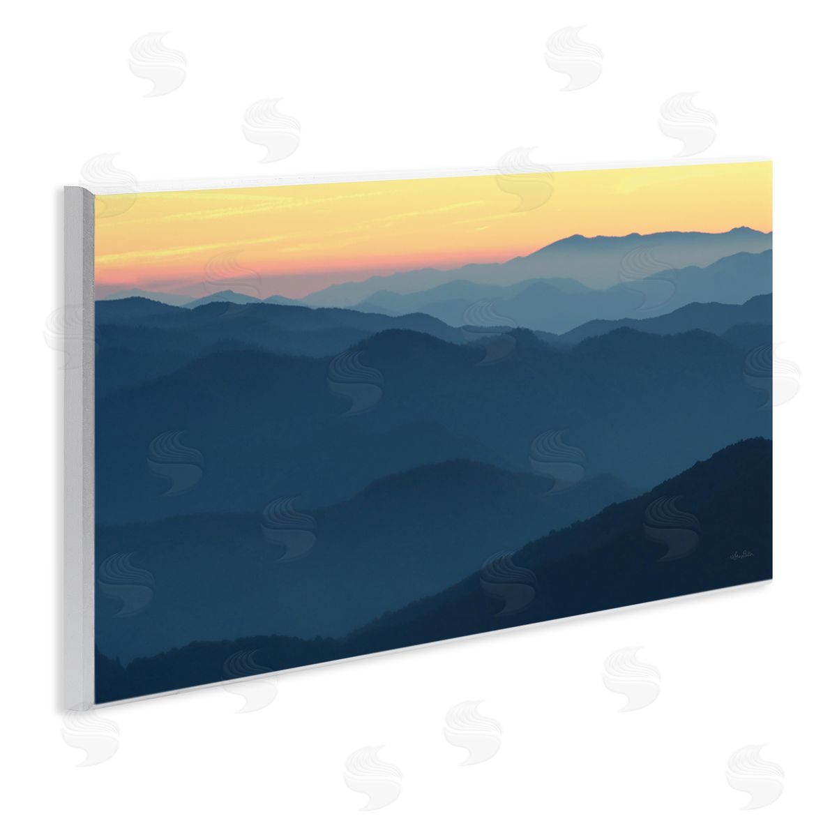 Lori Deiter Panoramic Horizon Sunset Sunrise Blue Mountain Range 