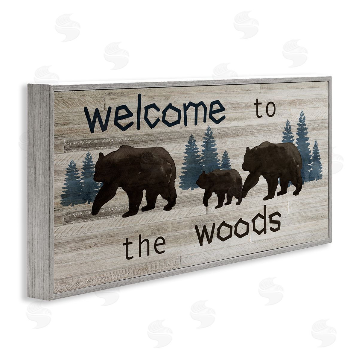 Nan Welcome To Wood Rustic Bears Forest Design