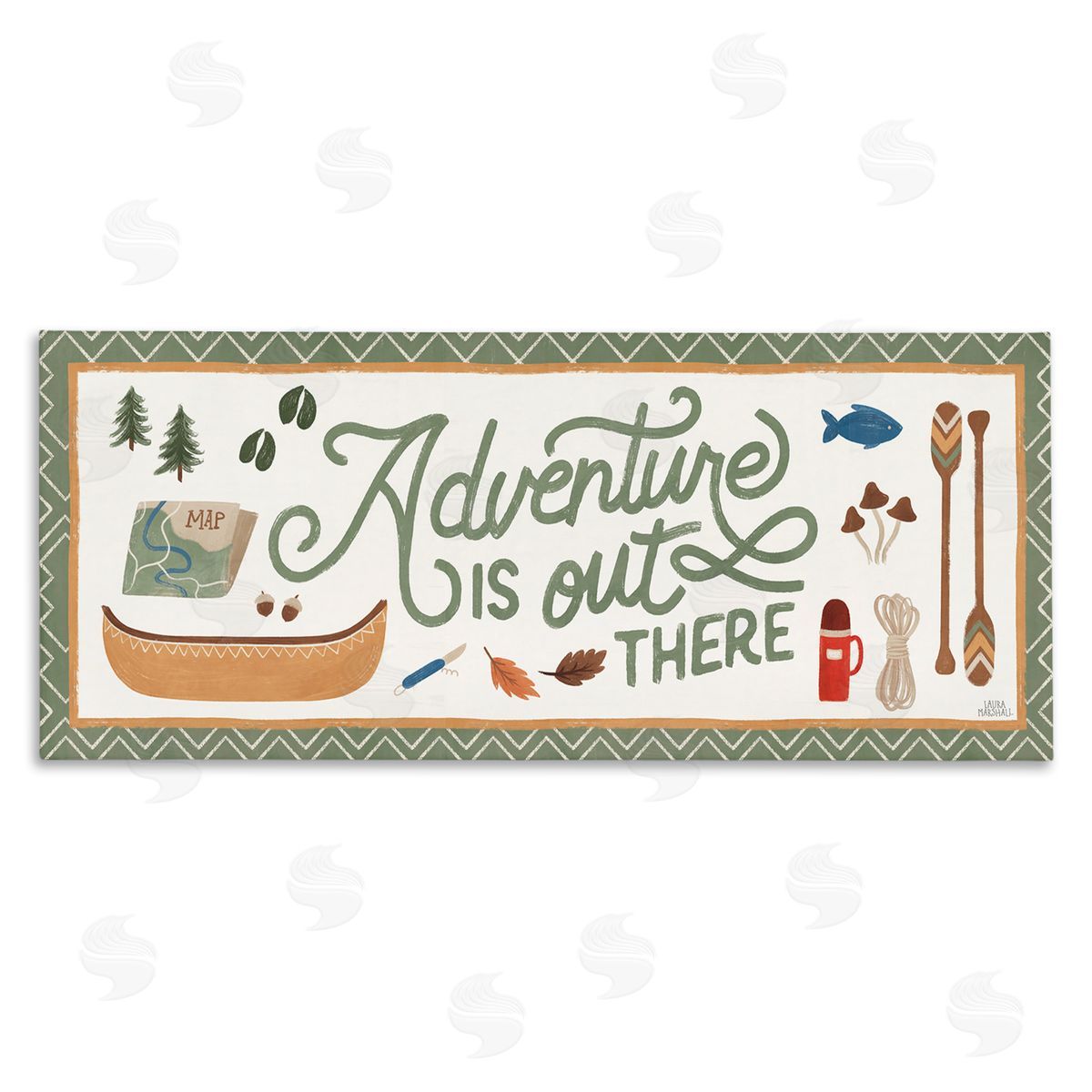 Laura Marshall Adventure Out There Calligraphy Sign Autumn Cabin Theme 