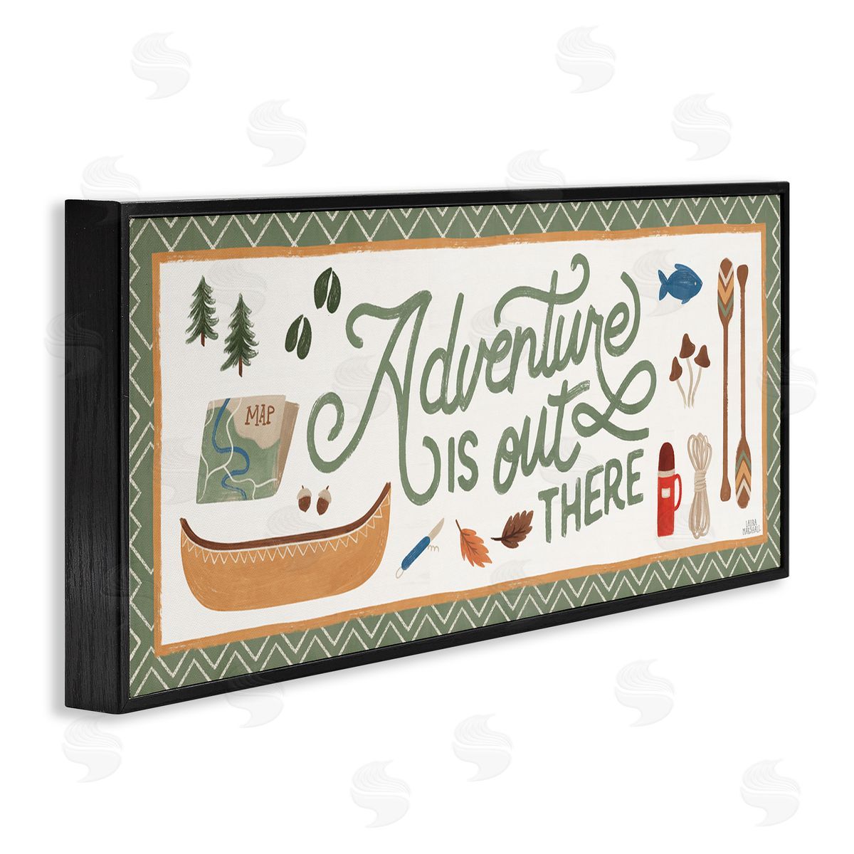 Laura Marshall Adventure Out There Calligraphy Sign Autumn Cabin Theme 