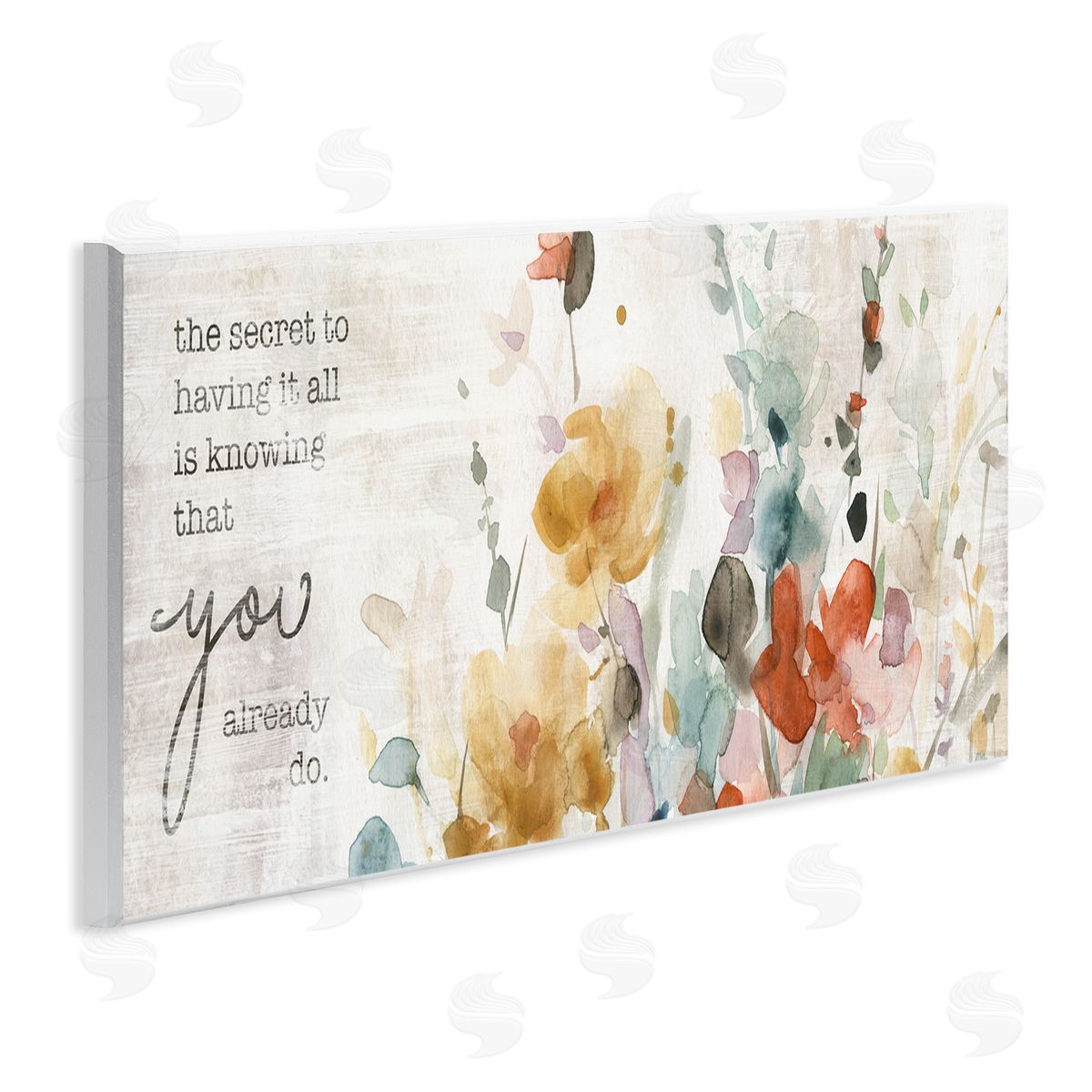 Knowing You Have It Motivational Wood Plaque Wall Art, Home Decor by Carol Robinson
