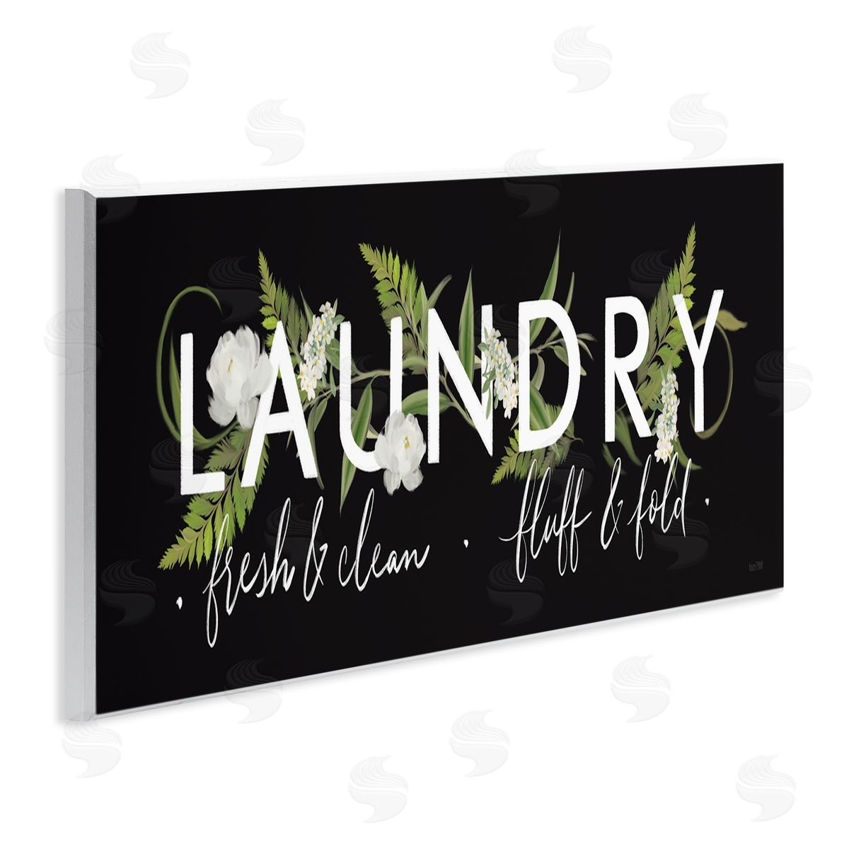 House Fenway Fern and Floral Laundry Home Sign Traditional Cleaning