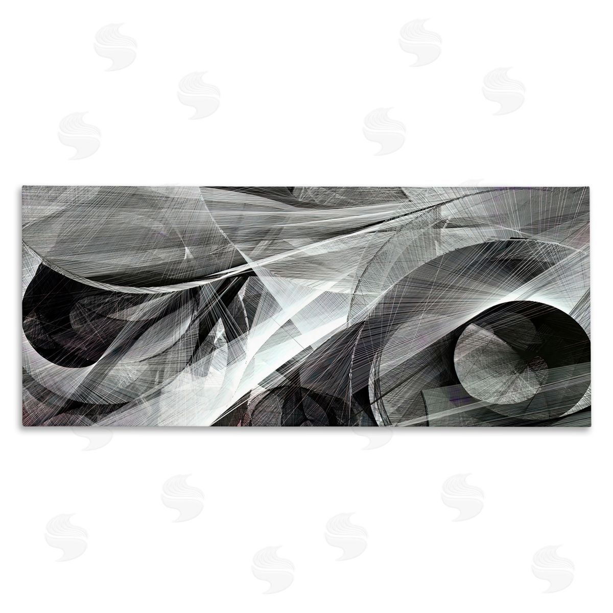 Alpenglow Workshop Monochrome Abstract Shapes Dense Geometric Circular Lines