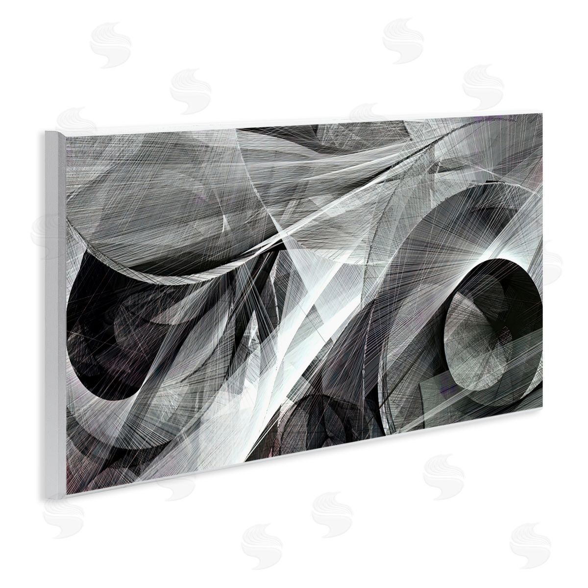 Alpenglow Workshop Monochrome Abstract Shapes Dense Geometric Circular Lines