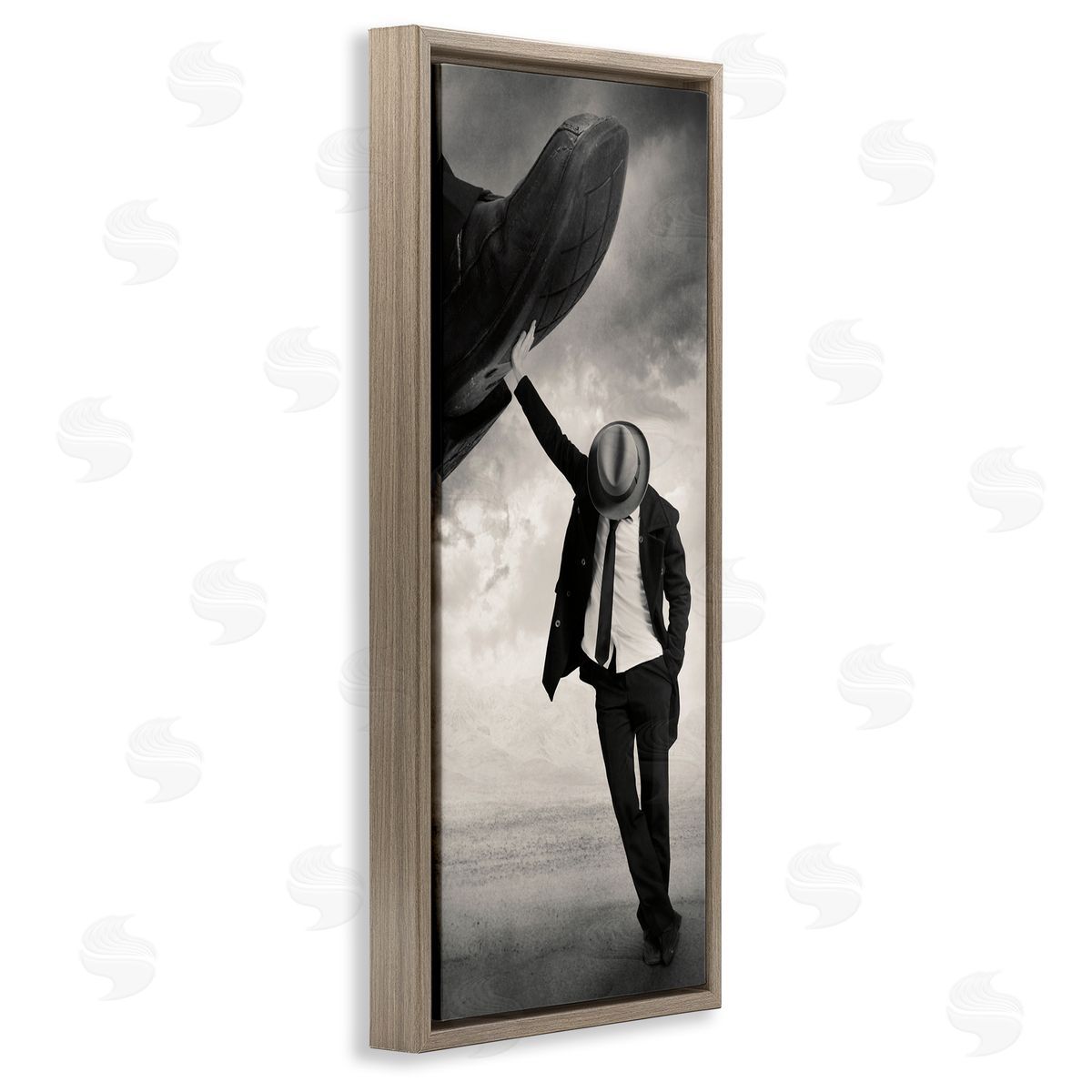 Tommy Ingberg Monochrome Suit Tie Photography Cloudy Sky Hand Shoe 