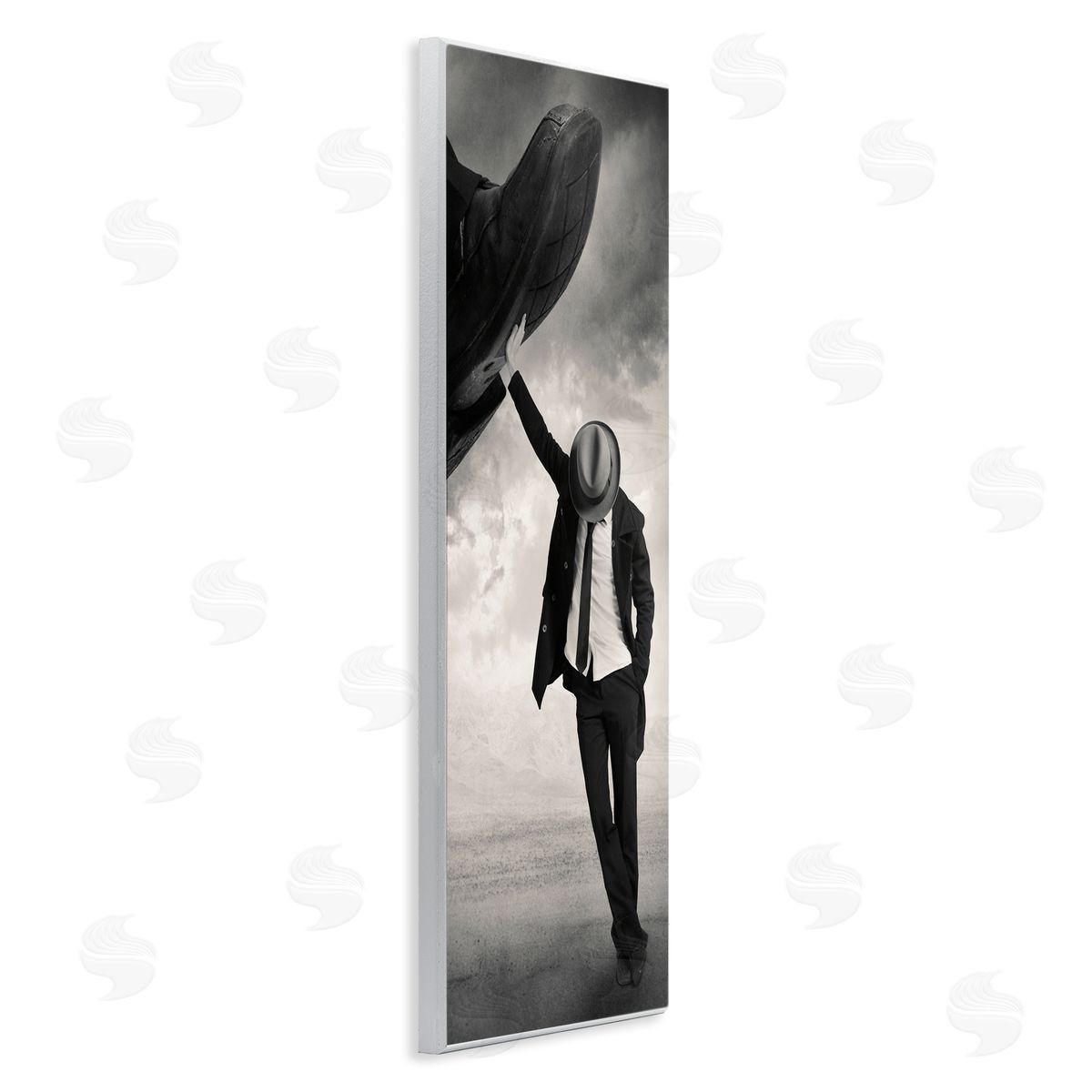 Tommy Ingberg Monochrome Suit Tie Photography Cloudy Sky Hand Shoe 