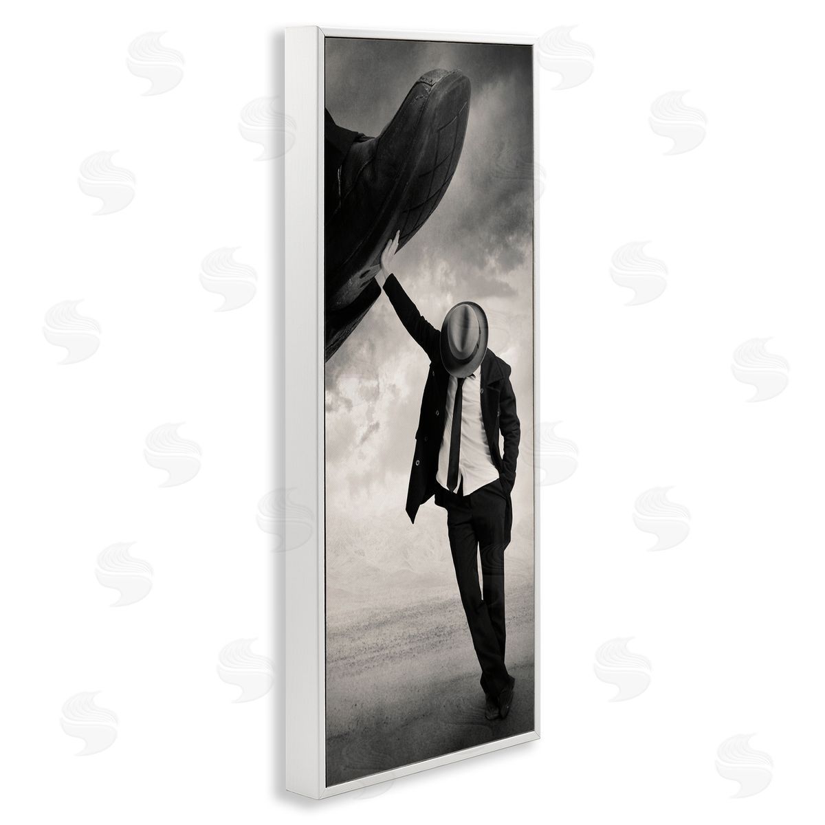 Tommy Ingberg Monochrome Suit Tie Photography Cloudy Sky Hand Shoe 