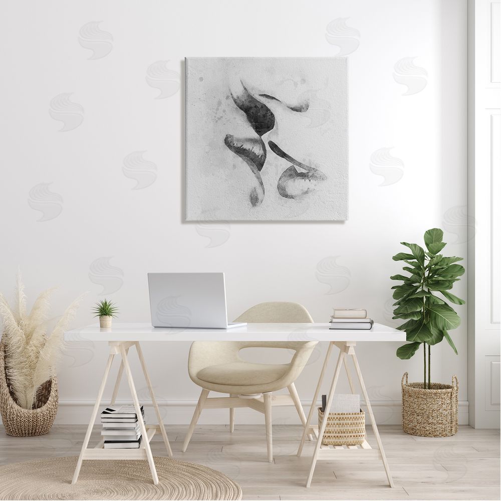 Ros Ruseva Romantic Kiss Faces Lips Closeup Couple Drawing Canvas Wall Art in Room