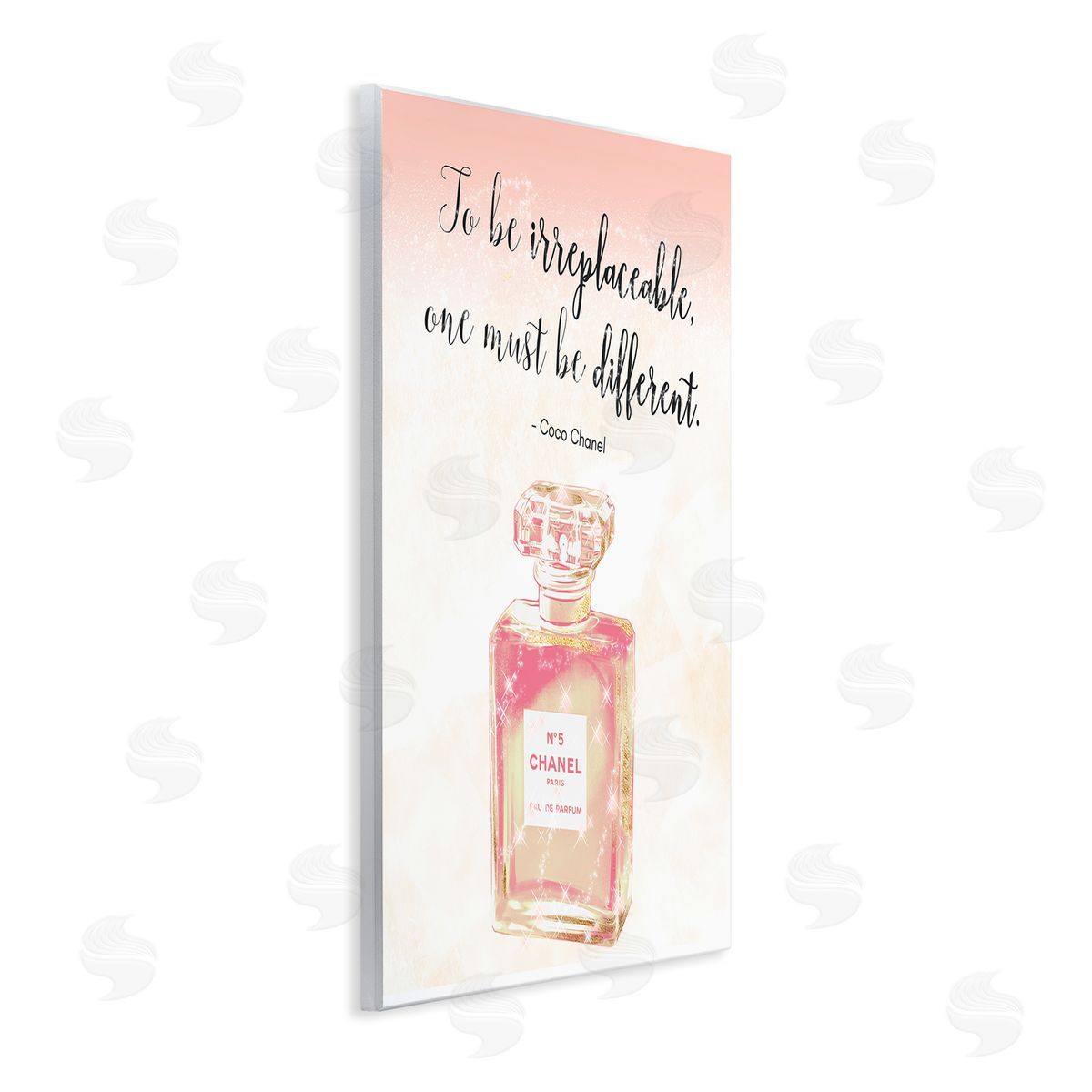 Ziwei Li Being Different Fashioner Quote Shimmer Pink Perfume  Wall Plaque Art Print