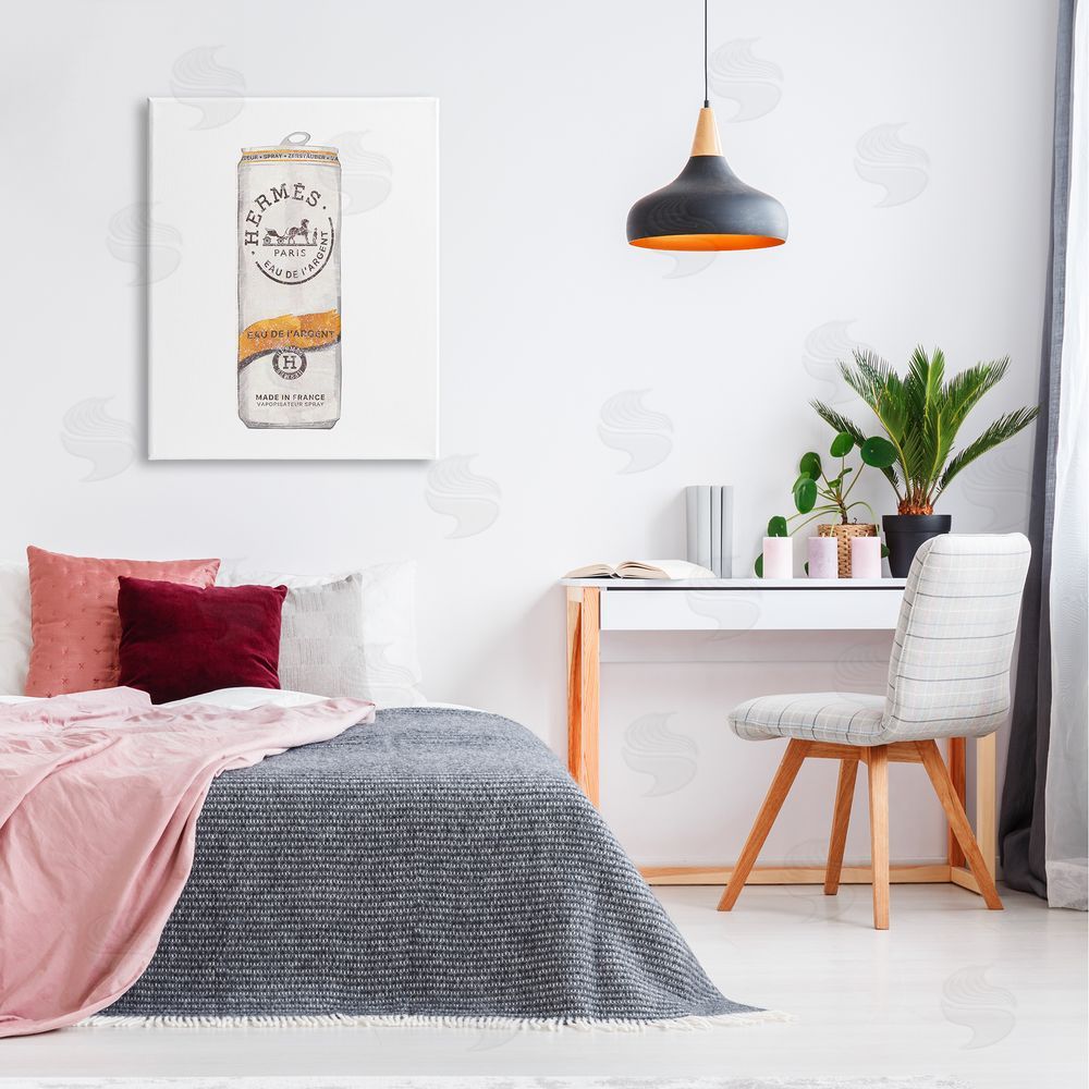 Ziwei Li Fashioner Glam Beverage Can Illustration Canvas Wall Art Print in Room