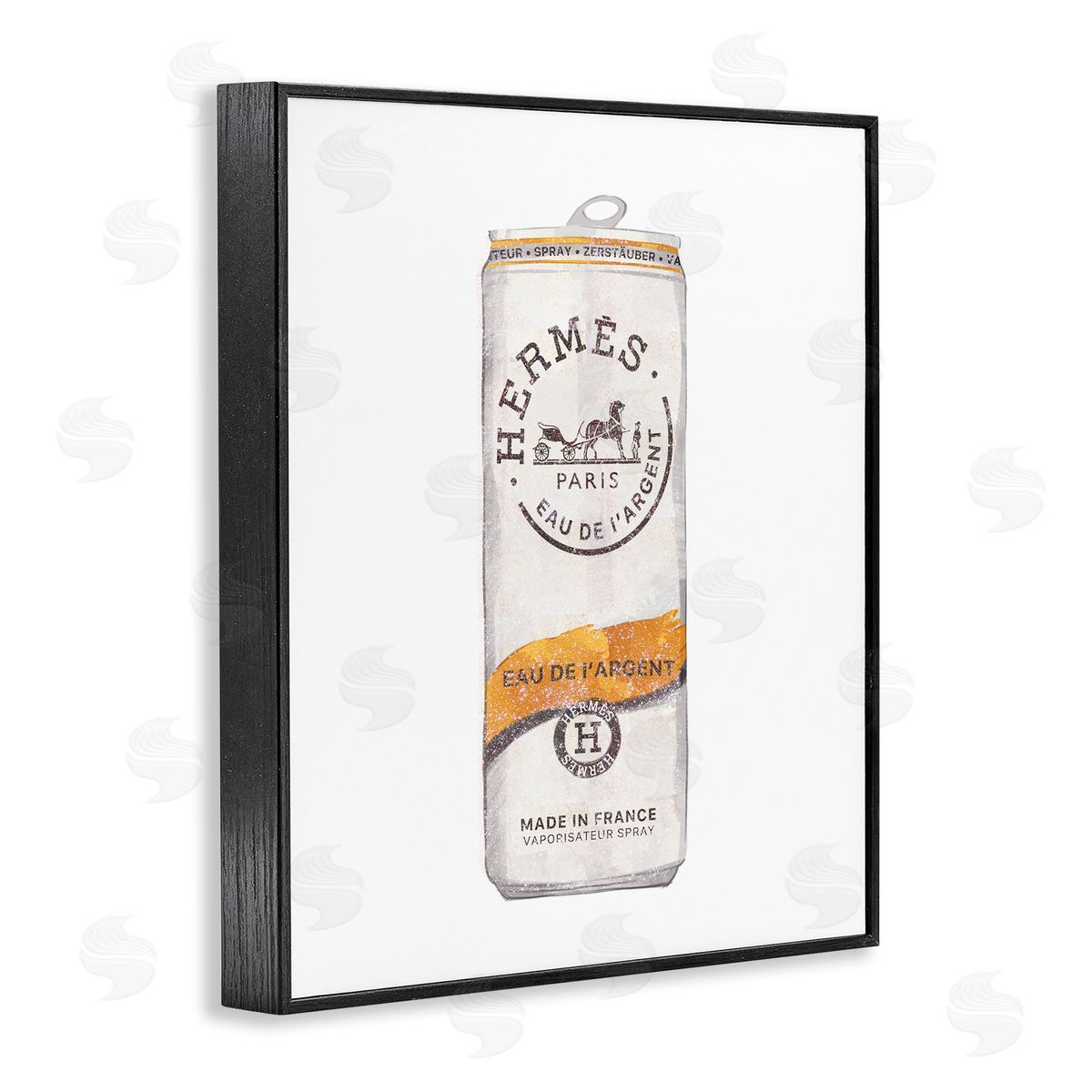Ziwei Li Fashioner Glam Beverage Can Illustration Black Framed Giclee Wall Art Print