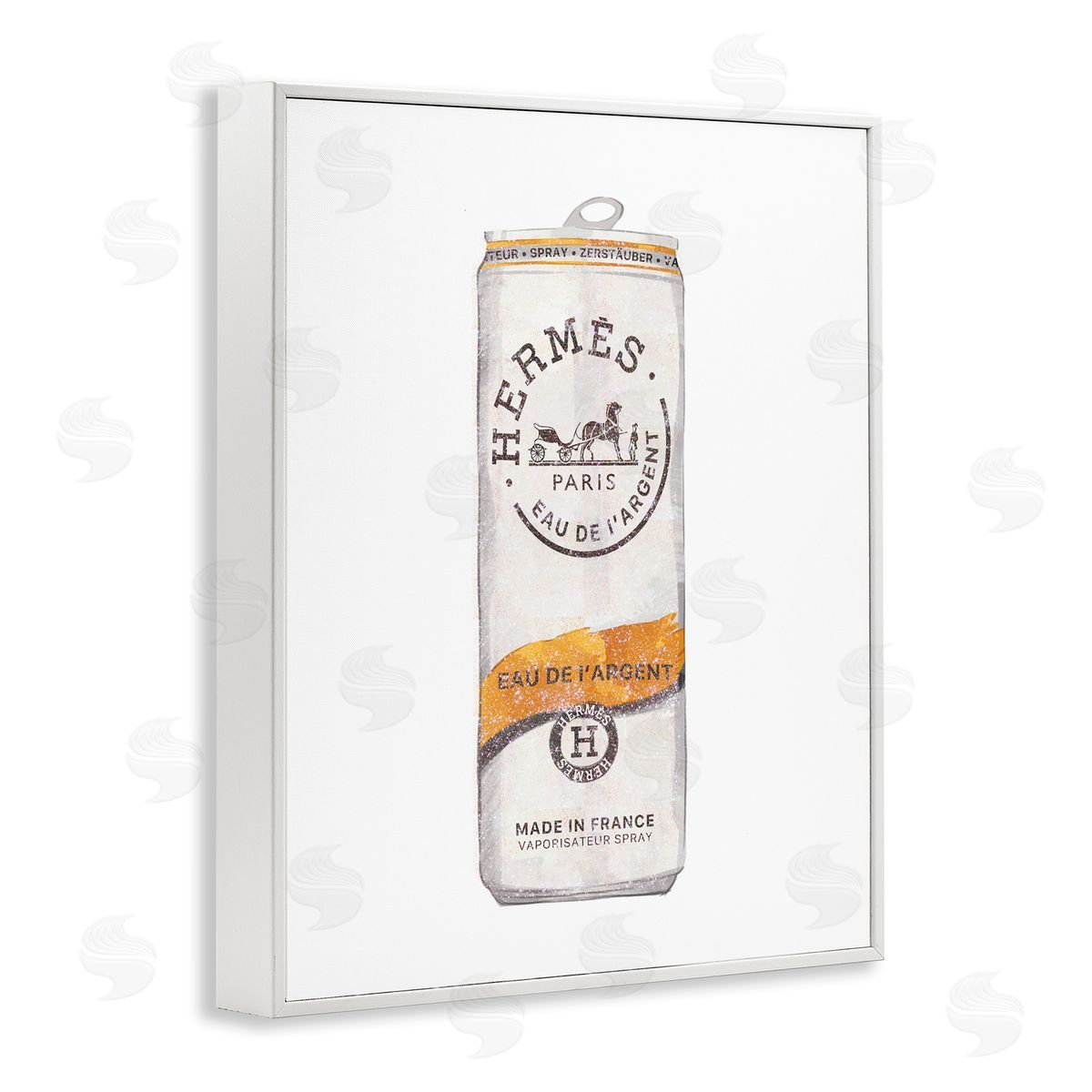 Ziwei Li Fashioner Glam Beverage Can Illustration White Framed Giclee Wall Art Print