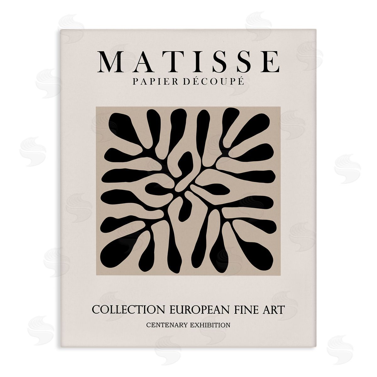 Ros Ruseva Matisse Leaves Foliage Abstract Silhouette Exhibition Stretched Canvas Wall Art Print