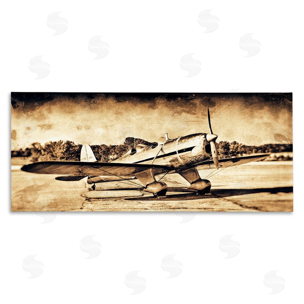 John Slemp Vintage Propeller Airplane Aircraft Sepia Photography 