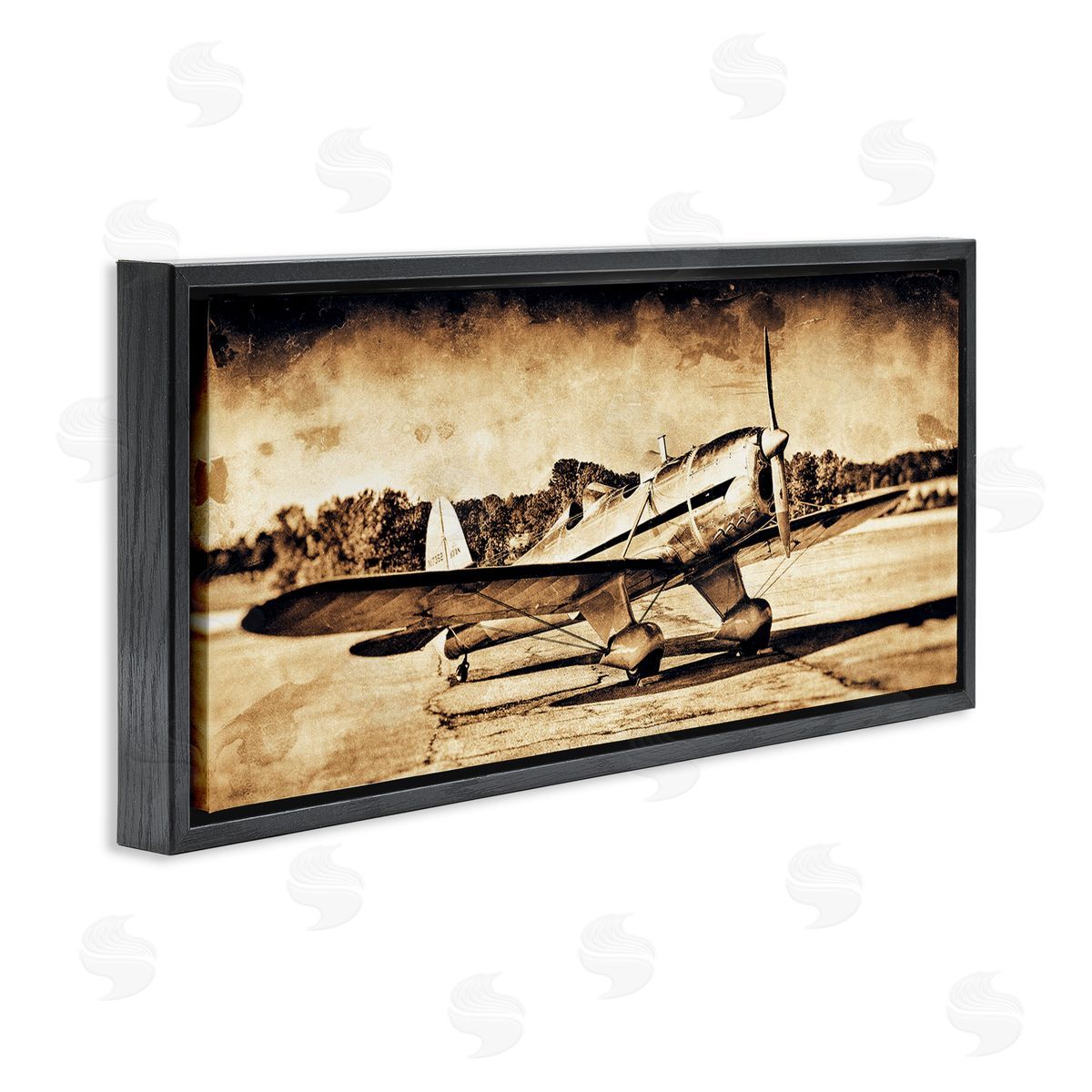 John Slemp Vintage Propeller Airplane Aircraft Sepia Photography 