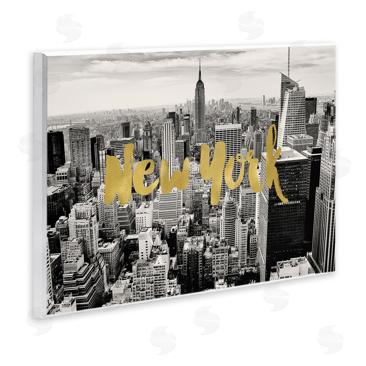 Amy Brinkman Urban New York City Skyline Glam Detail Typography  Wall Plaque Art Print
