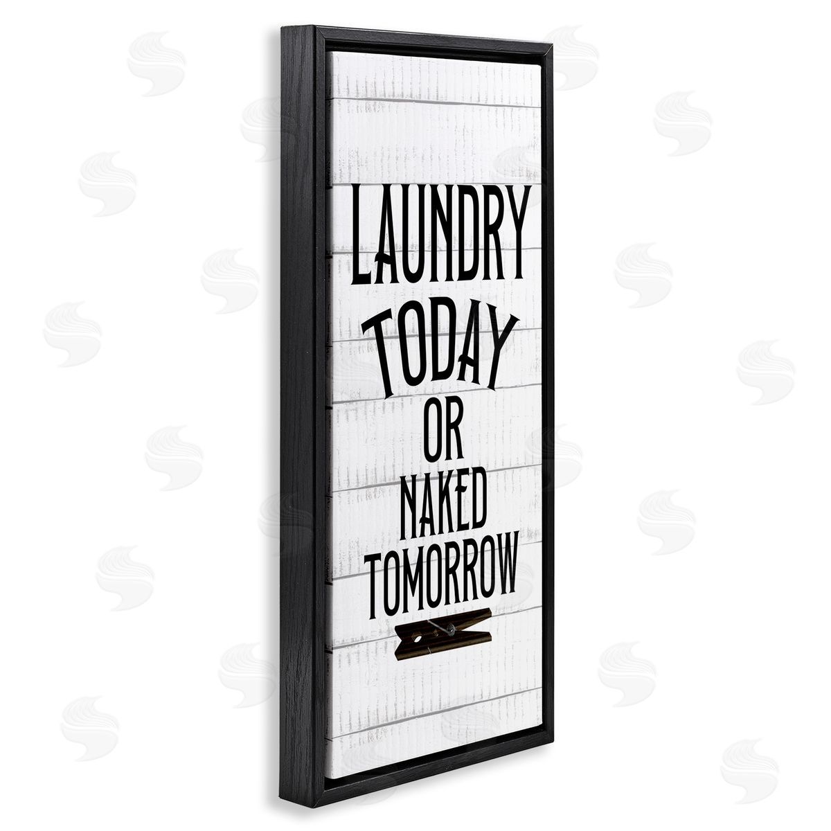 Kim Allen Laundry Today Naked Tomorrow Quote Text Grain Pattern 