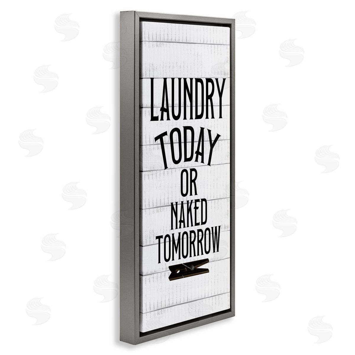 Kim Allen Laundry Today Naked Tomorrow Quote Text Grain Pattern 